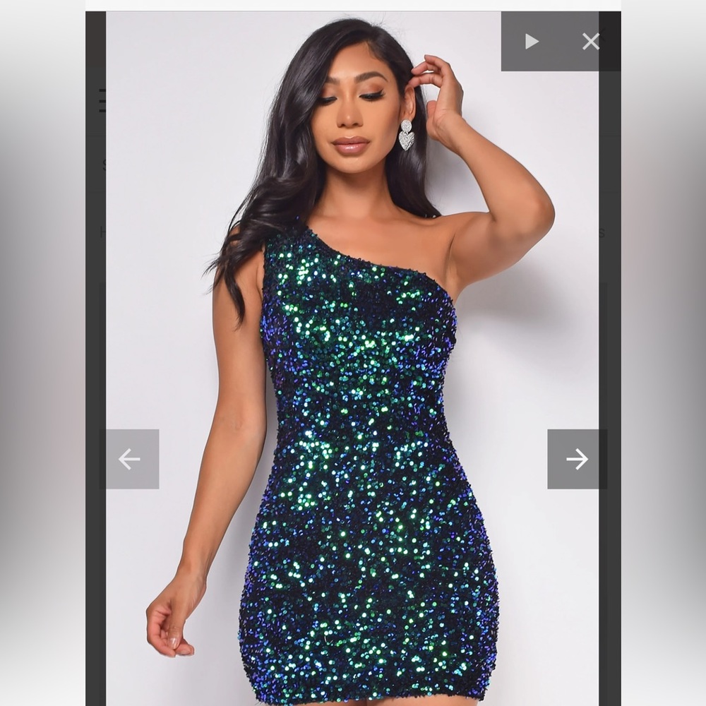 Sequin party dress size large
